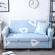 카페 소파 원목 인조가죽 쇼파 까페 의자2021 1/2/3/4 Seater 스트레치 격자 무늬 소파 슬리퍼 탄성, 18 18_02 2-Seater 145-185cm