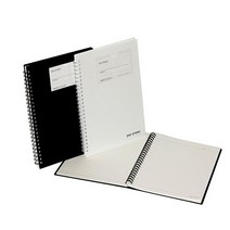 데이스토리A5 PP포켓스프링노트3000 8mm라인-화이트블랙154x225mm 80매, S319272-블랙