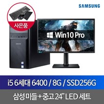 DB400T7B i5 6400 8G SSD256GB 24인치 WIN10PRO, 단품, 단품