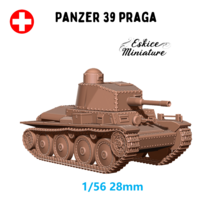 1/56 1/72 1/100 2 차 세계 대전 스위스 PZW 39 기갑 PRAGA 도색되지 않은 수지 모델 피규어 Wargames 보드 게임용 키트, [01] 28mm