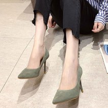 여성 오피스 패션 예쁜 구두 쇼핑몰 뾰족코 7cm 슈즈 데님캐주얼룩매치 하이 가을 결혼식코디 yejidi0416*18110864ej