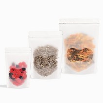 홍진포장 반투명 땅콩 투명창 지퍼스탠드 스탠딩지퍼백 대량판매 사이즈 5종, 22x30cm, 800매, 1박스