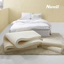 느웰 천연라텍스 베개세트 하드 5cm/SS, 면커버A