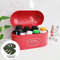 브레드박스 영양제정리함 빵 식빵 식탁정리 싱크대 철제 케이스 간식 보관함 약통 - 아치형 사각형 (티코스터 증정), 아치형-레드(티코스터 증정)