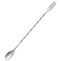 1/2PC 스테인레스 스틸 바텐더 스푼 크리 에이 티브 롱 핸들 Stirrer 스레드 칵테일 교반기 바 액세서리, 01 L