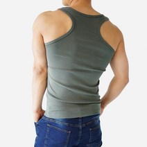 스타토리 짱짱한 남자 망고 나시티 면 스판 민소매 나시
