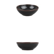 단색 옹기느낌 블랙 일본 국물반찬 볼찬기 그릇 유럽감성의 리빙용품 앞접시 예쁜식기 실용적
