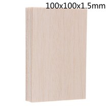 10PCS 5PCS 발사 나무 시트 DIY 하우스 선박 항공기 장난감 보트에 대 한 접시 모델 100x100x1.5mm, 04 5x100x100mm 5pcs