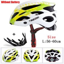 자전거헬멧 킥보드 헬맷 여자와 남자에 대 한 LED 빛 MTB 산악 도로 자전거 헬멧과 사이클링 통합 성형 Cas, 02 Q675green_02 XL