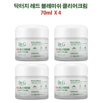 Dr.G 닥터지 레드 블레미쉬 클리어 크림 70ml x 4개, 1개