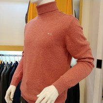 루이까스텔 21년 늦가을겨울신상 남성 전판 솔리드 울 기본 긴목 폴라 티셔츠