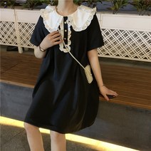 SAMARA 여름 러블리 원피스 일본소녀 체크 레이스
