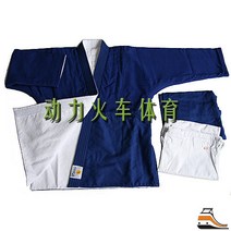 KANGRUI KJ155 경쟁 유도 정장 블루와 흰색 주짓수도복