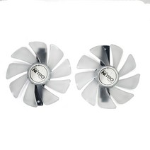 95mm FD10015M12DCF1015H12D 사파이어 Radeon RX 590 580 480 470 RX470 RX590 RX480 RX570 니트로 광업 그래픽 카드 냉각 팬, 02 WHITE