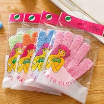 진하다 요술 때밀이장갑 등밀이 각질제거 부드러운 때타올 샤워 타올 목욕 타월 수건 타월 1P, 오렌지(1p)