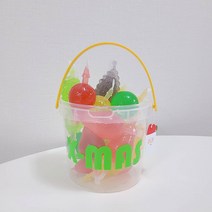 원통 원형 구디백 만들기 플라스틱 바스켓 생일 선물 상자, M / 1500ml [투명뚜껑] - 1p