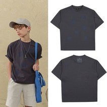 블루테일 [블루테일]AXB7TS04CG 차콜 그레이 스티치 디테일