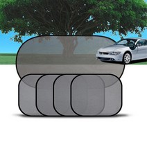 온도상승방지 햇빛차단 부착형 햇빛가리개 커버 BMW 프라이버시 모닝 쏘렌토 테슬라, 후면유리용 1p