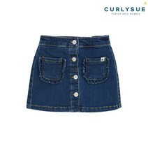 CURLYSUE 컬리수 프릴포켓 데님스커트 COS1GASK01 봄 _