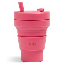 스토조 접이식 포켓 텀블러 16oz 473ml 20종 (스타벅스 그란데 사이즈) Stojo, 피오니