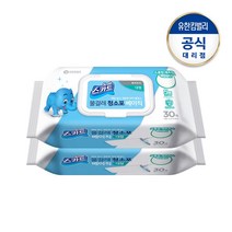 스카트 물걸레 청소포 올인원 베이직 대형 30매, 2팩