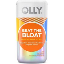 미국직구 OLY Beat the Bloat Capsules Belly Bloat Relief 효소 채식주의자 여성용 보충제 25 카운트, 수량, 상세참조