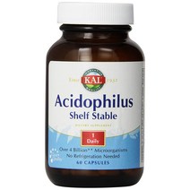 Kal 애시도필러스 셸프 스테이블 유산균 캡슐, 60개입, 1개