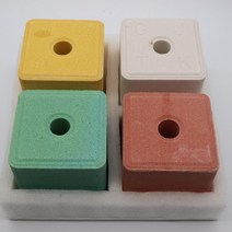 황소 간식 핥는 돌 미네랄 벽돌 소금 상자 농장 축사, 강화(백)고칼슘 2개