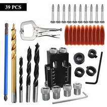 도웰링지그 도웰 지그 로케이터 드릴가이드pocket hole screw jig 185, 39개