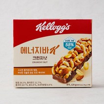 [메가마트]농심 켈로그 에너지바K 크런치넛 30g*4, 120g, 1개