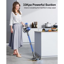 흡입력좋은 무선 핸드 청소기 원룸 자취방 올인원 가성비 무선 진공 청소기 55 분 400W 33Kpa VC50 스마트, 한개옵션0