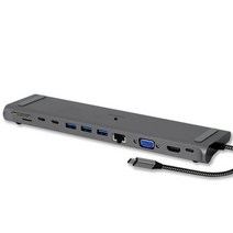 가이라 썬더볼트3 C타입 12IN1 멀티허브 맥북 그램 노트북 USB허브 HDMI 확장 PD 랜선연결