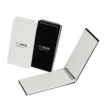 회사 직장인 메모 스프링 상철 기자수첩 2권 교무수첩, 1개, 흑색