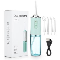 아쿠아픽 구강세정기 세척기 물치실 물양치 치아 치간 세척기, 2pcs 핑크 irrigators