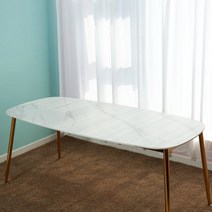 [햇살맑은집] 타원형 시티 세라믹상판 1800x900 DIY 식탁교체 테이블, 색상:02.1800x900(그레이)