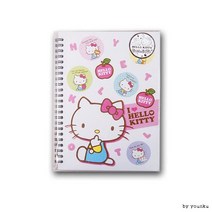 부엉이상점헬로키티 합지노트(중) -PP /공책/스프링/노트/공책/, 1개