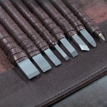 목공조각칼 목수 장인 조각도 목공예 우드카빙, 텅스텐 스틸 올드 8 세트