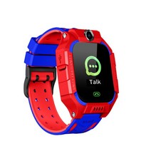 스마트워치 키즈 GPS 전화 메시지 카드 심 방수 S0S 사진 IOS 안드로이드 정품 신제품, 2.Red-waterproof