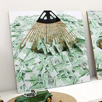 꾸밈 tp090-아크릴액자부자되세요 액자, 1.부자되세요-돈갈퀴