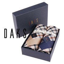 [닥스] 2매세트 기본체크 손수건 선염16번