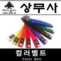 태권도 합기도 특공 무술 칼라 벨트 칼라띠 노랑띠 빨강띠 파란띠 하얀띠 국기원 유도, 보라(purple) 180cm