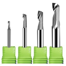 1 개 3.1754568mm 단일 플루트 밀링 커터 알루미늄 CNC 공구 솔리드 카바이드 복합 패널, [08] 3.175x2.0x6