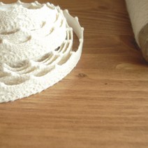 [하나실업] 잼보 접착 레이스 - 레이스 잼보 베이지 (03) 3야드 (270cm) 스티커형 디자인 예쁜 다이어리 수첩 데코 장식 리폼 선물 포장 다용도 테잎 다꾸 마스킹테이프