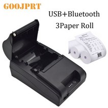 Pos 80mm 감열 영수증 티켓 프린터 블루투스 USB 포트 포함 휴대폰 윈도우 지원 현금 서랍 블루투스, Bluetooth Printer_미국 플러그