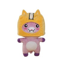 Lankybox-글로우 인 더 다크 플러시 로봇 Lankybox 사이보그 플러시 고스티 플러시 Canny Foxy 장난감 밀키 록키 박시 카와이, 07 Foxy no glow