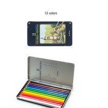 문화연필 틴케이스유성 나무색연필+모나미 한 번에 잘 발리는 부드러운 풀 15g 1개증정, 12색