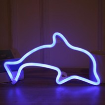 LED 옷걸이 방 침실 옷가게 인테리어, 오렌지색 돌고래 + 페이지참조