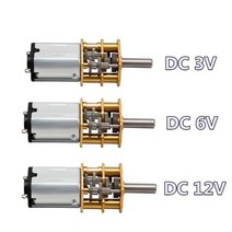 기어드 모터 DC 3V6V12V N20 미니 로 메탈 기어 휠 153050601002003005001000RPM, 04 60_01 3 볼트