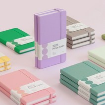 인디고 2023 프리즘 슬림 먼슬리 날짜형 수첩형 월간 다이어리, 블루그린