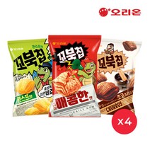 오리온 꼬북칩 매콤한맛 콘스프 초코츄러스 80g 각 4개(총12개), 꼬북칩 매콤한맛 콘스프 초코츄러스 각 4개, 꼬북칩 매콤한맛 콘스프 초코츄러스 각 4개